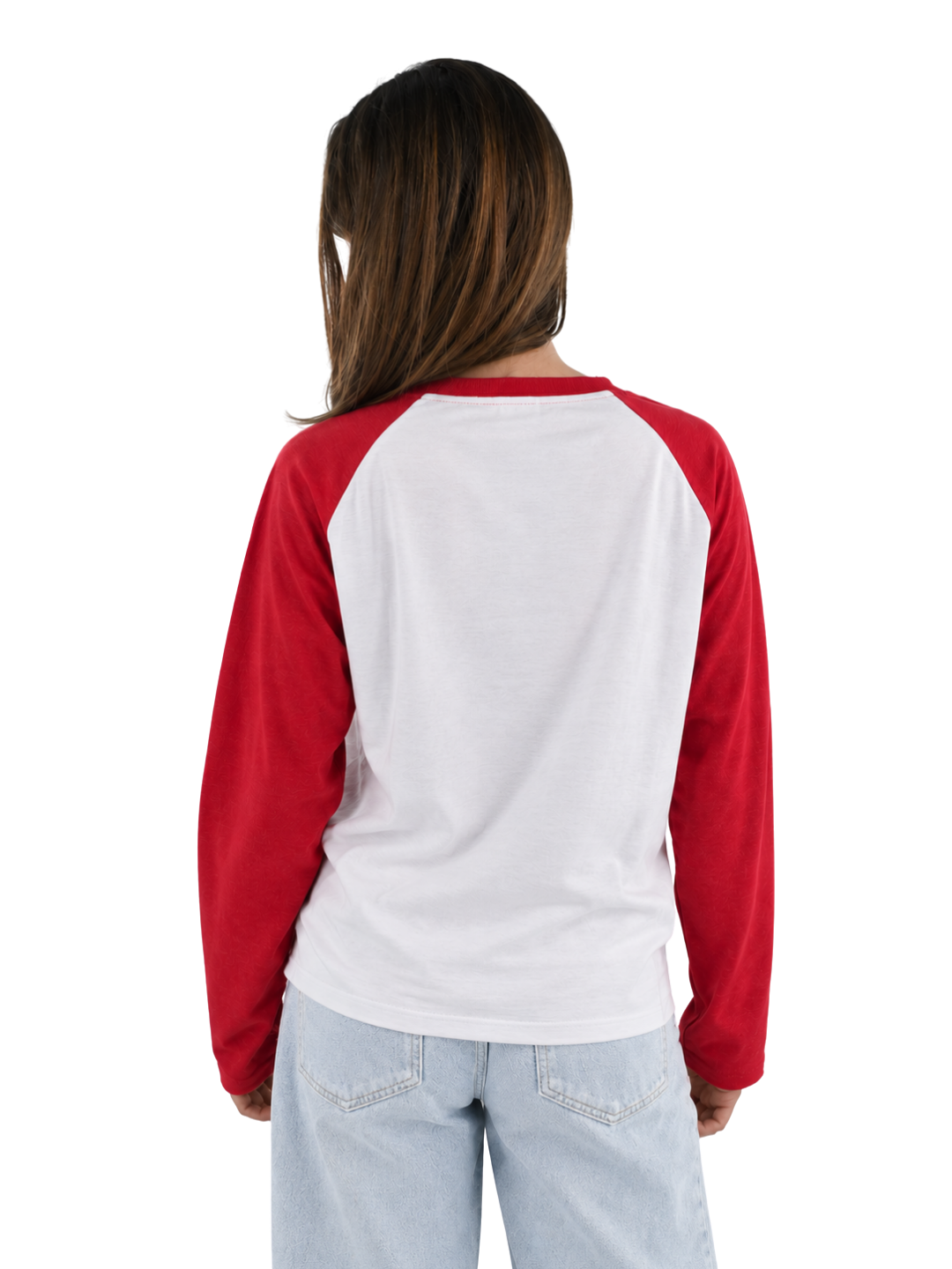Tiger baseball longsleeve - rood/wit