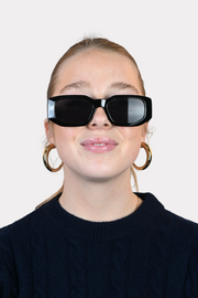 Statement sunglasses - black