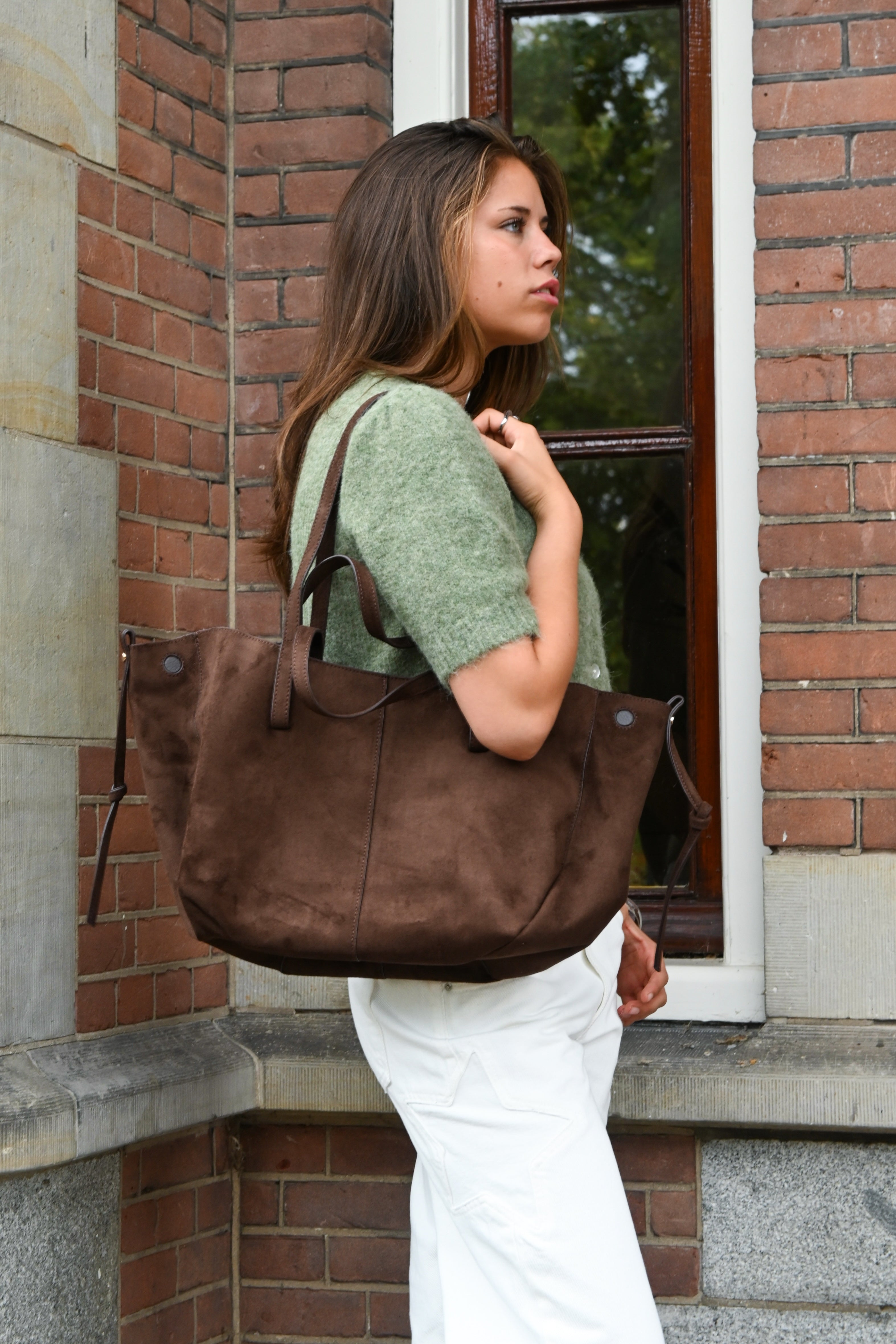 Signature bag - donker bruin