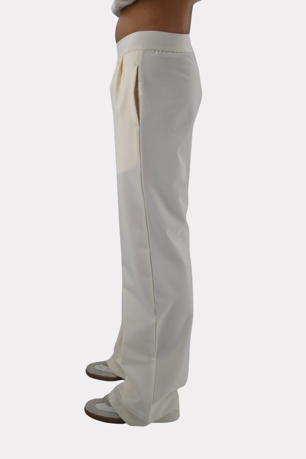 Tiger track pants - cream