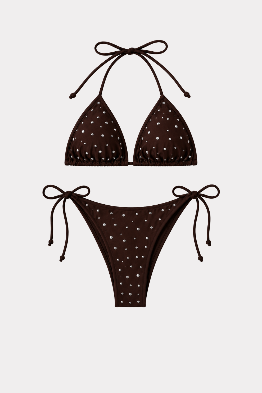 Studded bikini - bruin
