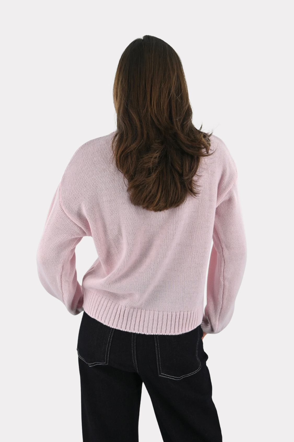 Maille Hamptons - rose bébé