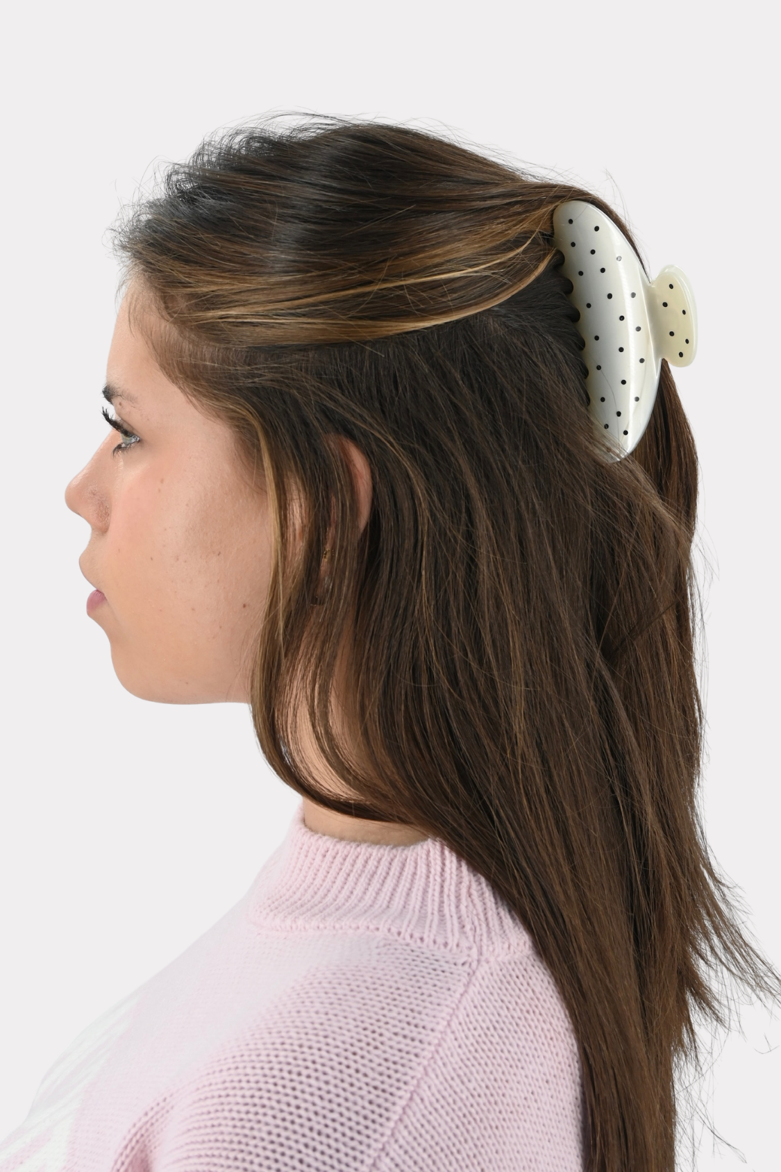 Shiny-dots-hairclip-white-fashiontiger