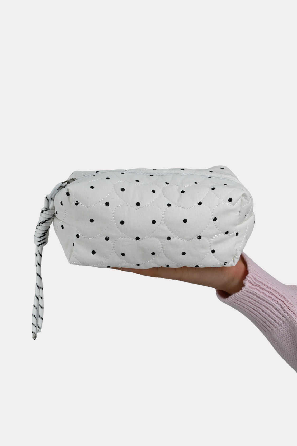 Hearted-polkadot-beauty-bag-white-fashiontiger