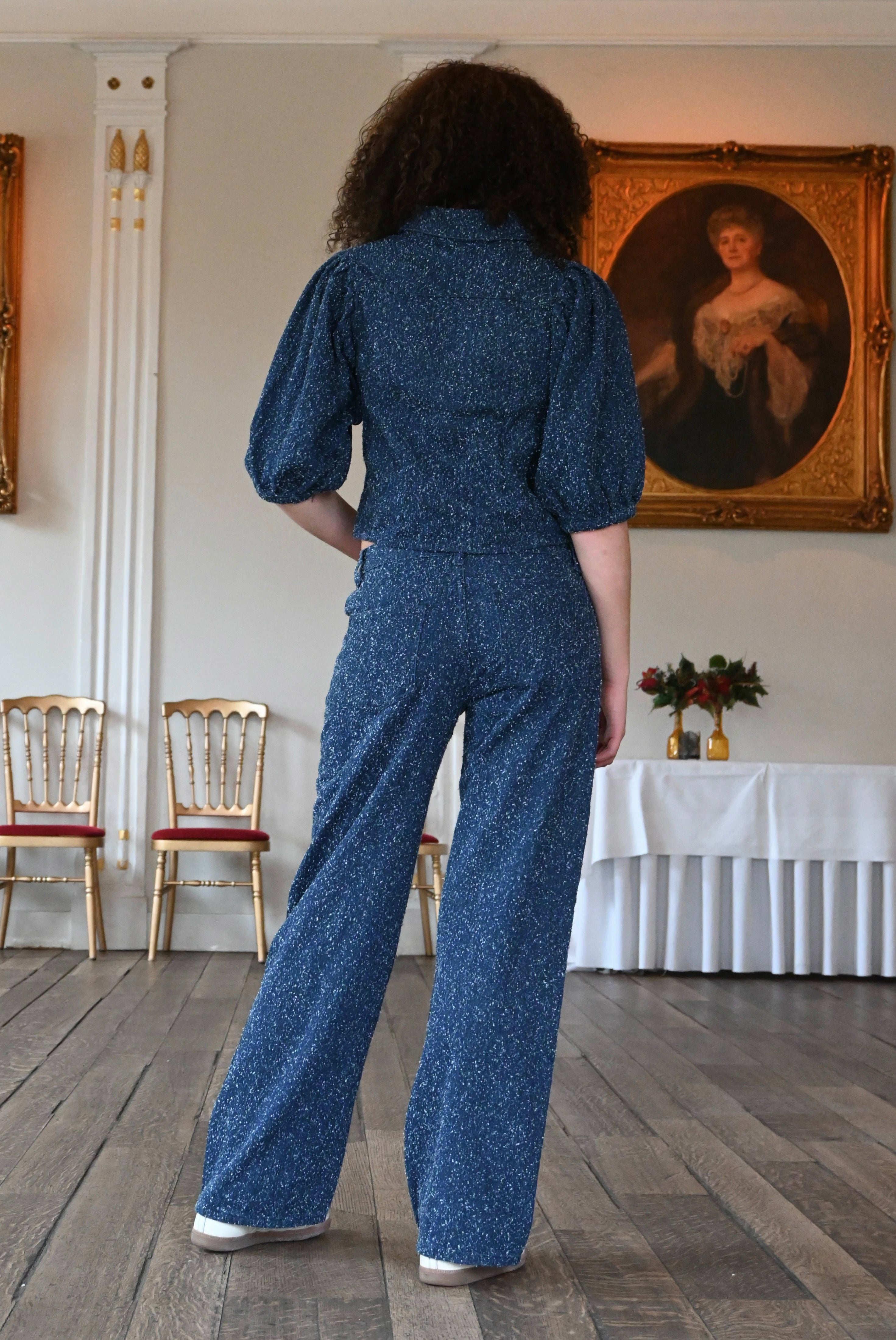 Denim glow jeans - blauw