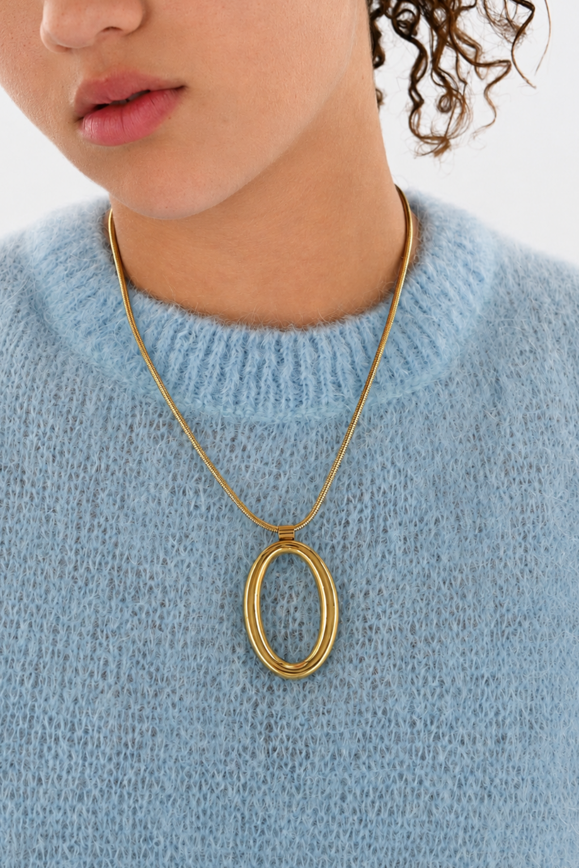Halo collier - or