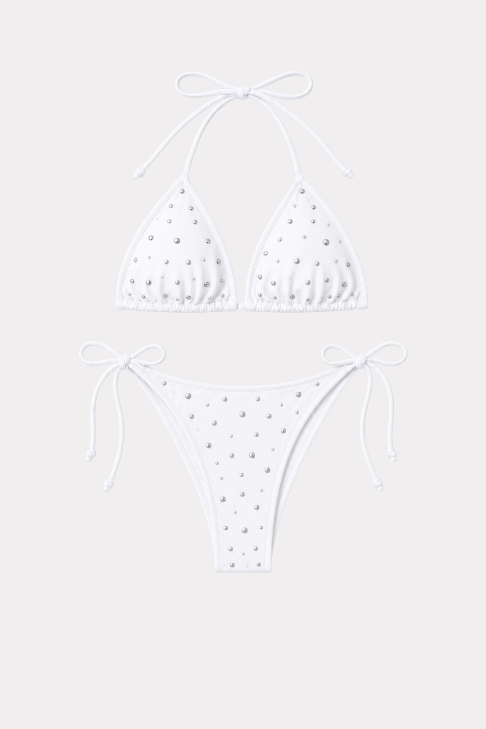 Studded bikini - wit
