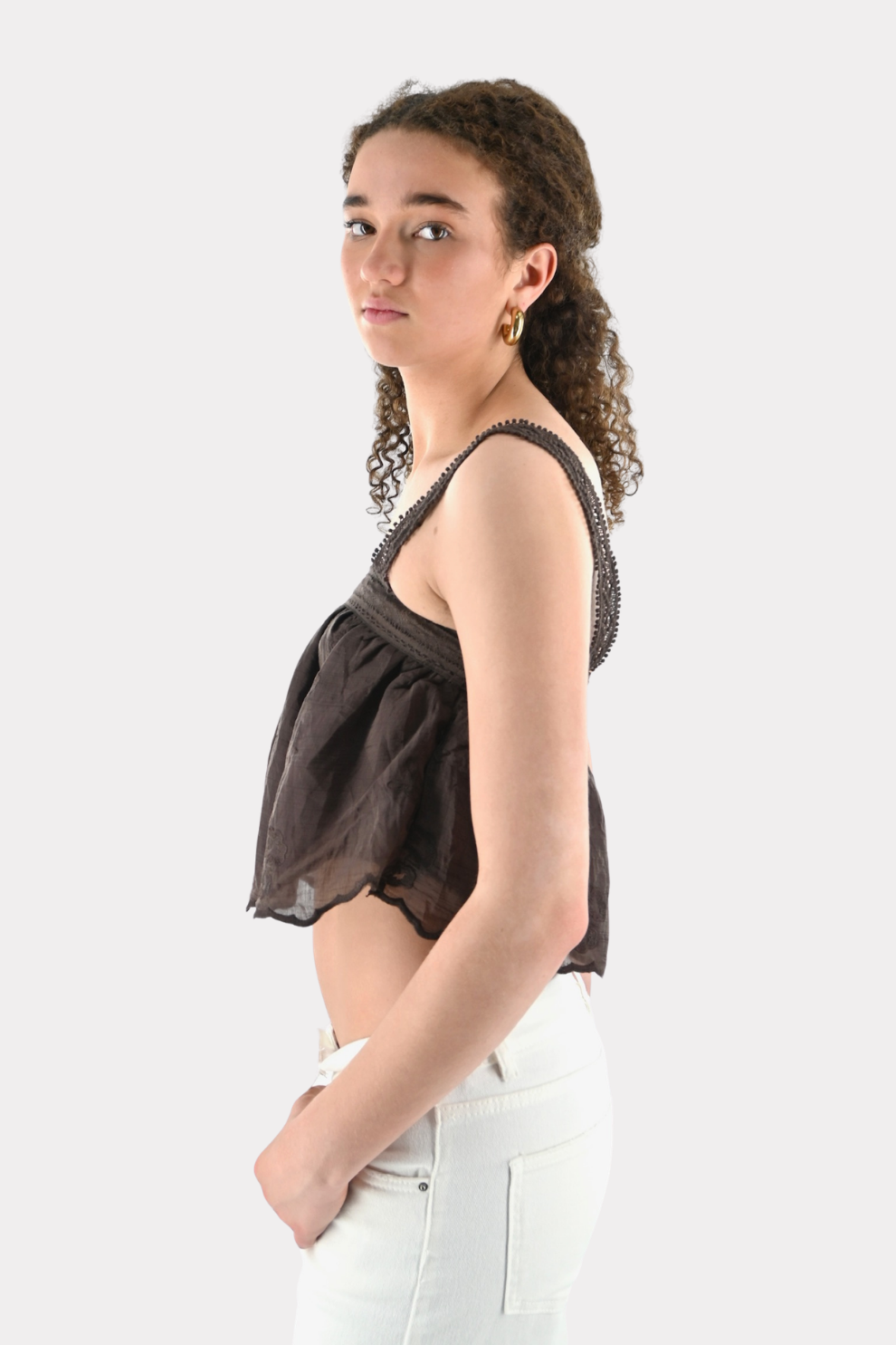 Breeze top - dark brown