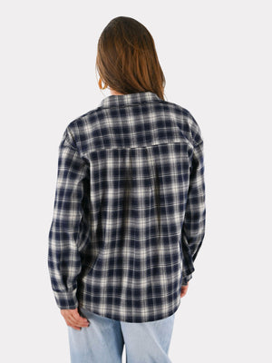 Flannel shirt - navy
