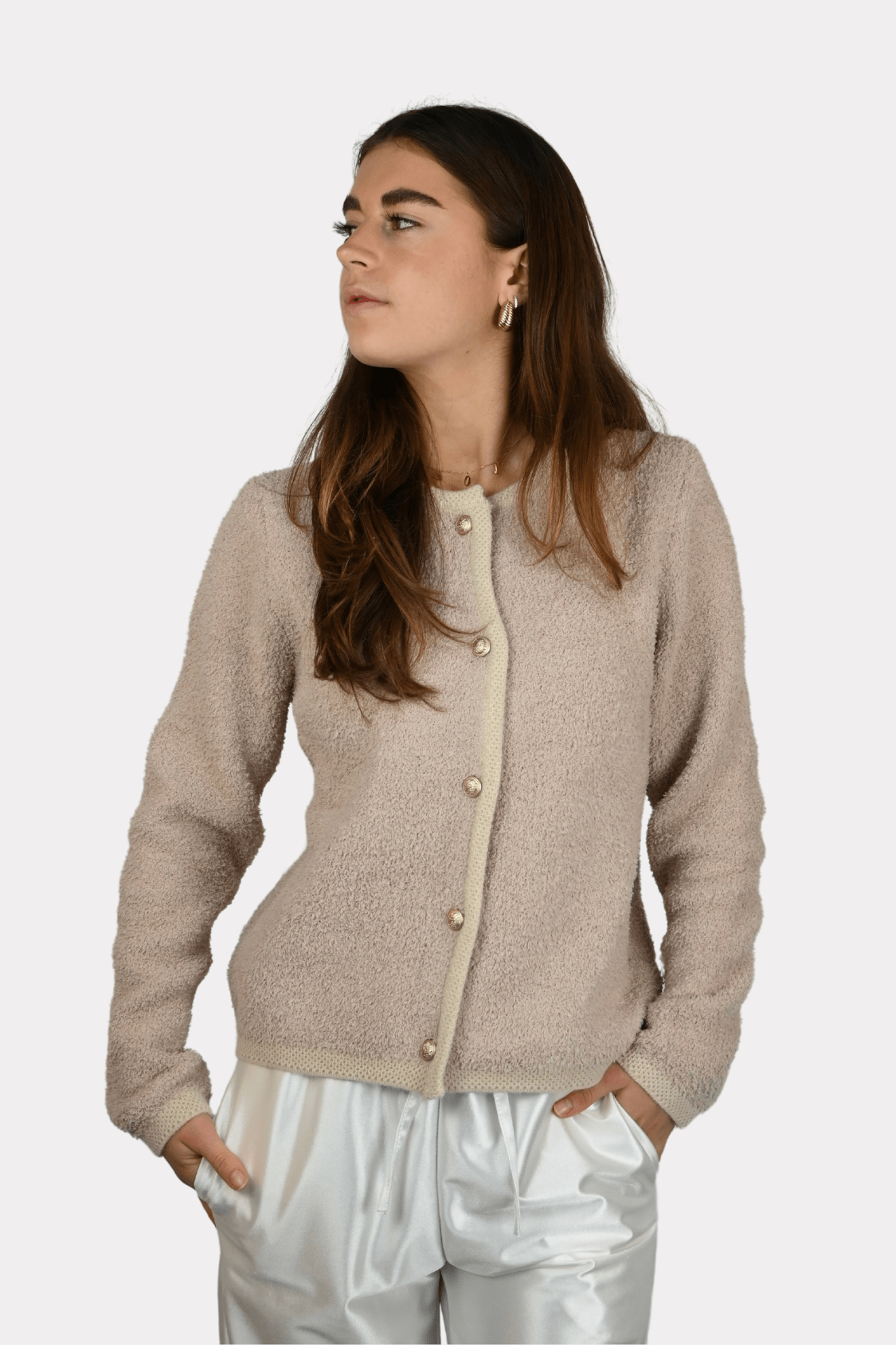 <tc>Liena cardigan - cream</tc>