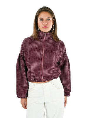 Autumn jacket check - Bordeaux