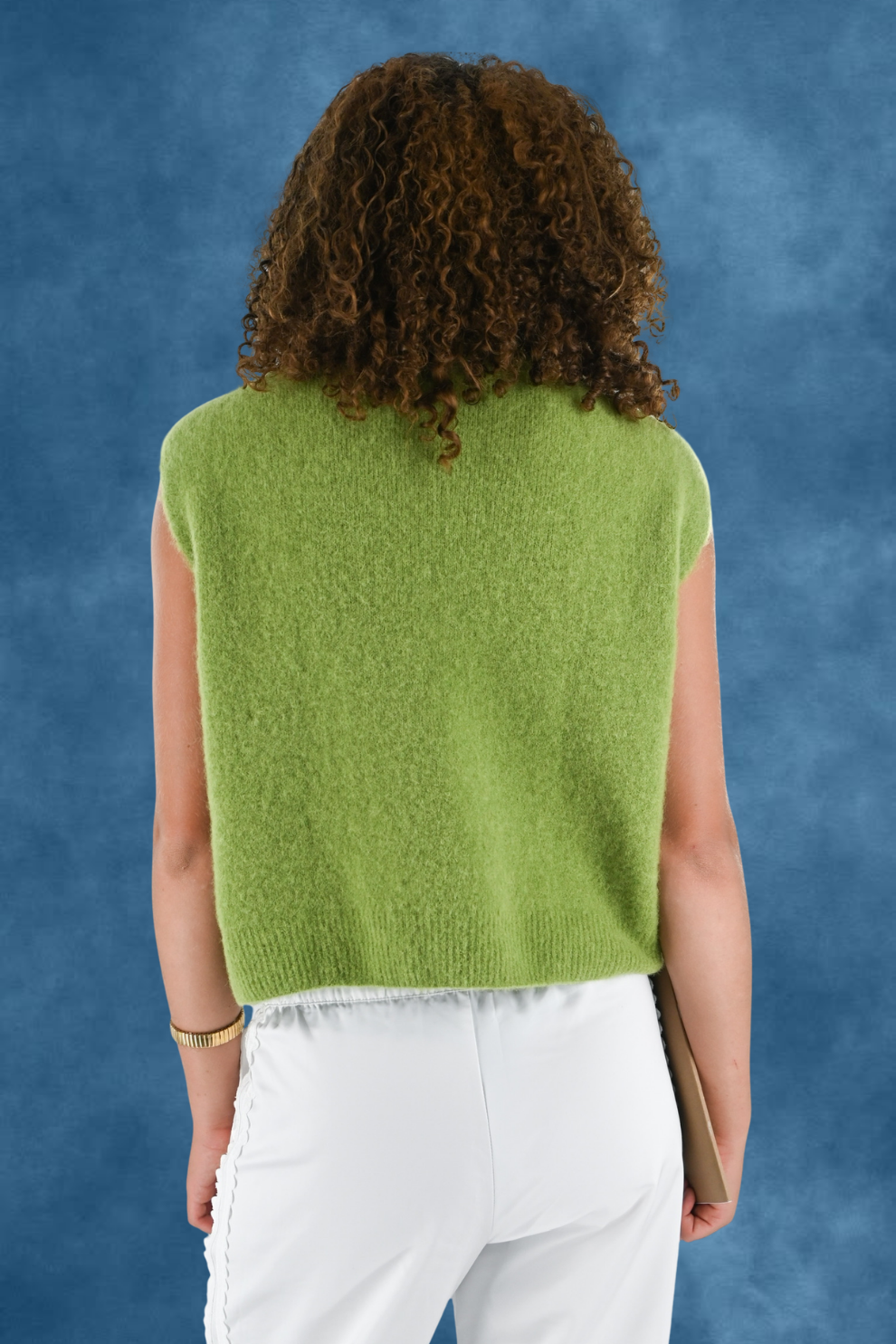 Cozy high knit - sage green