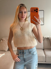 Weicher klassischer Strick  - ecru