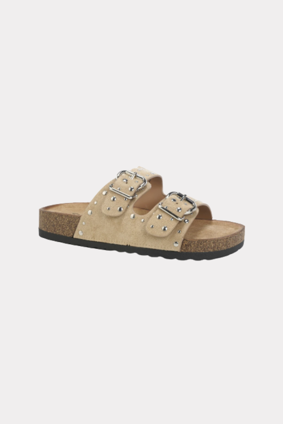 Quinty studded sandals - taupe