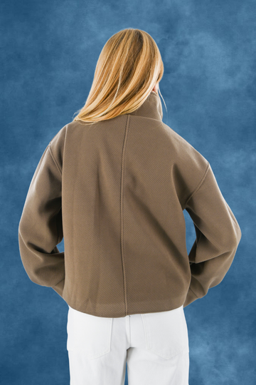 Olivia-Jacke - Taupe