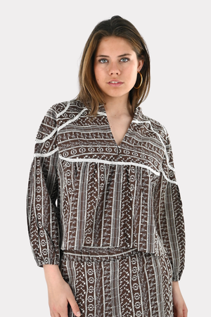 Blouse Dune - marron
