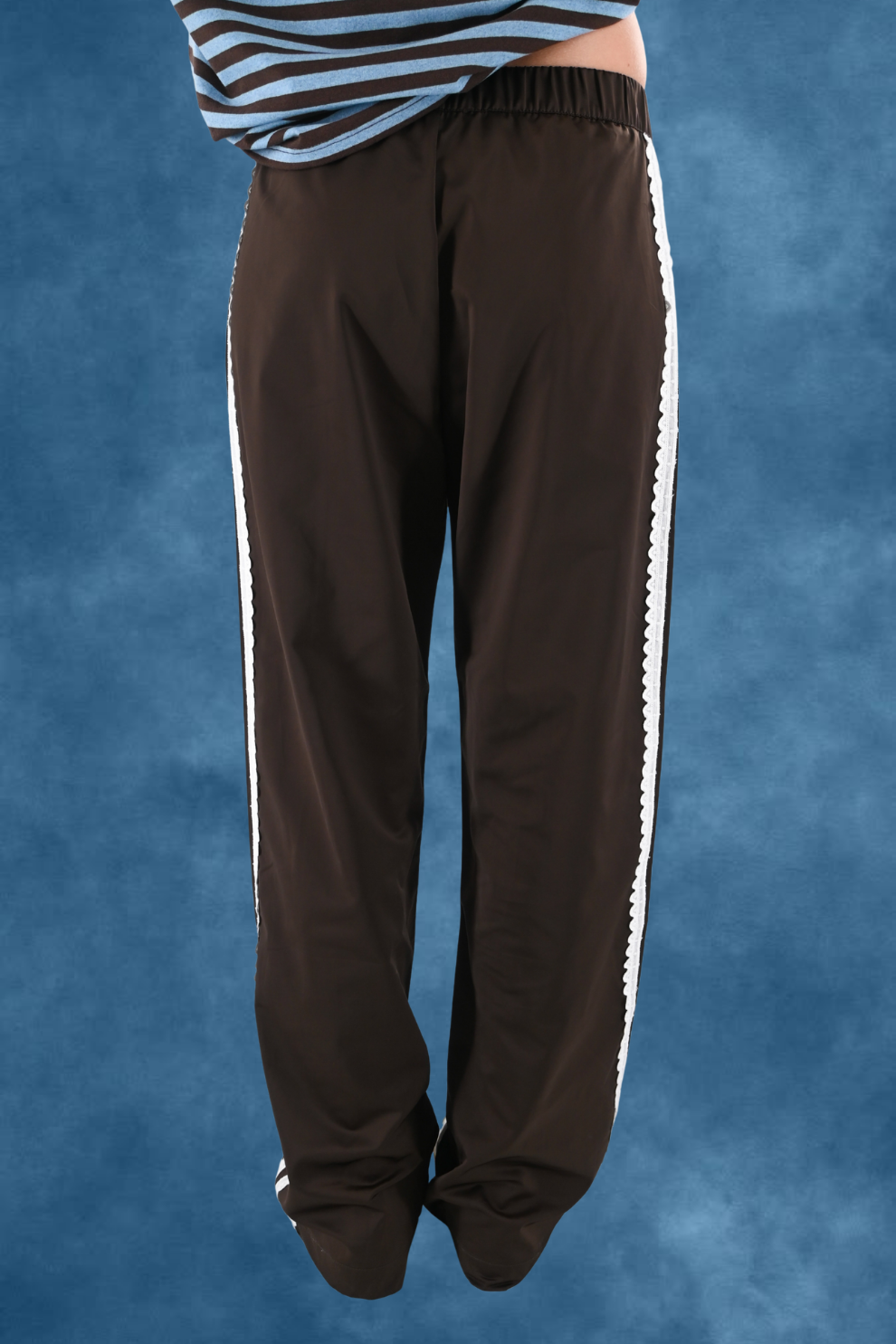 FT lace pants - brown