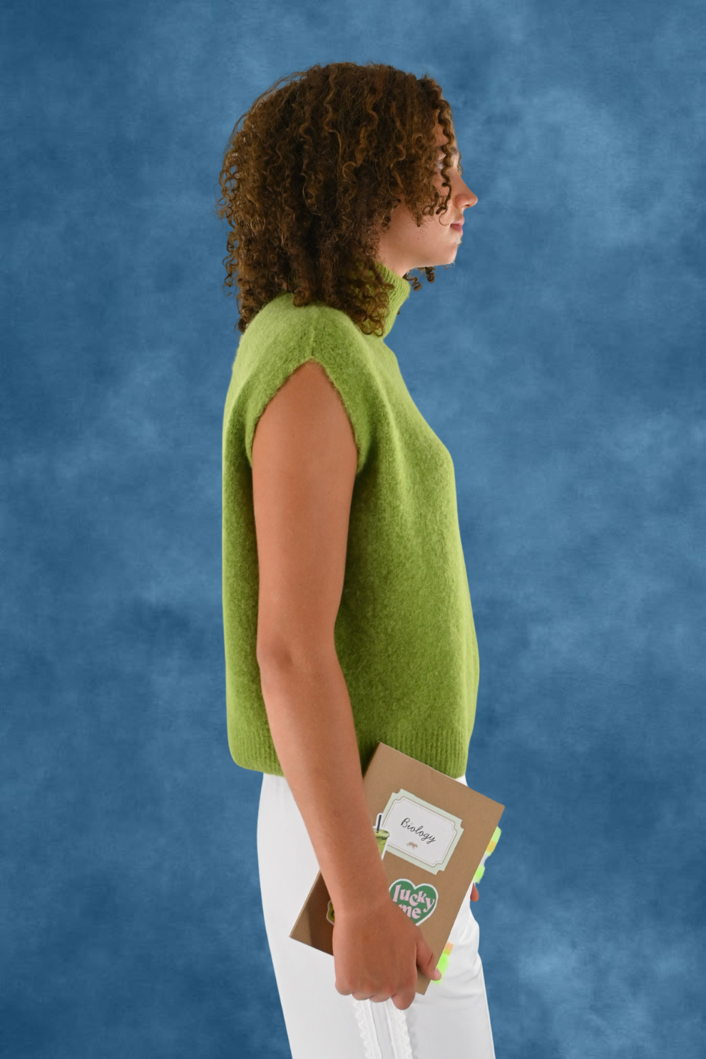 Cozy high knit - sage green