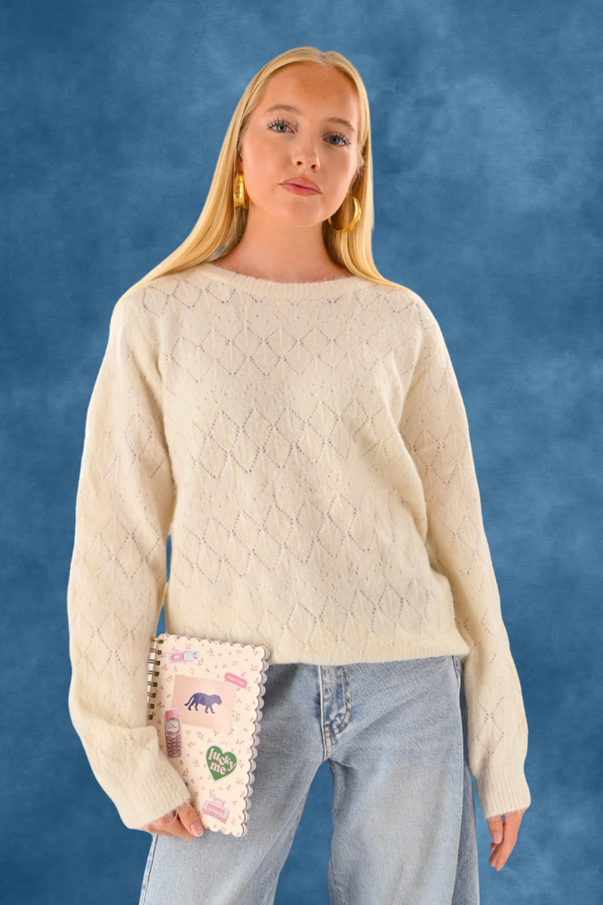 Belly knit - white