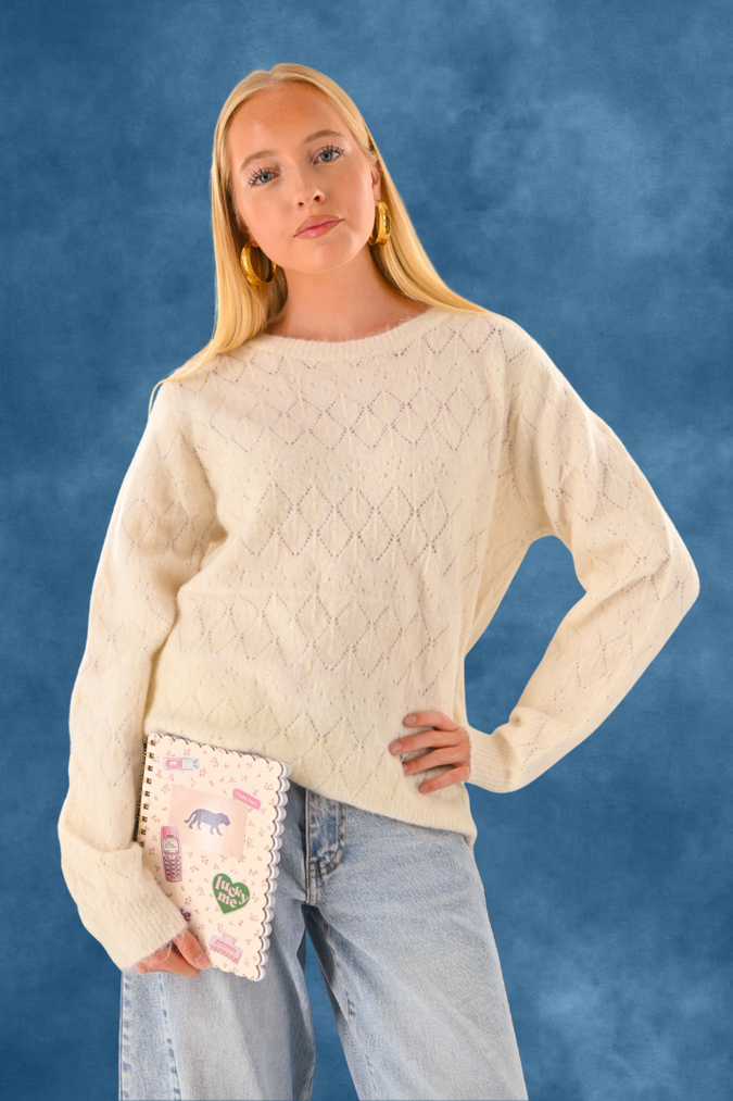 Belly knit - white