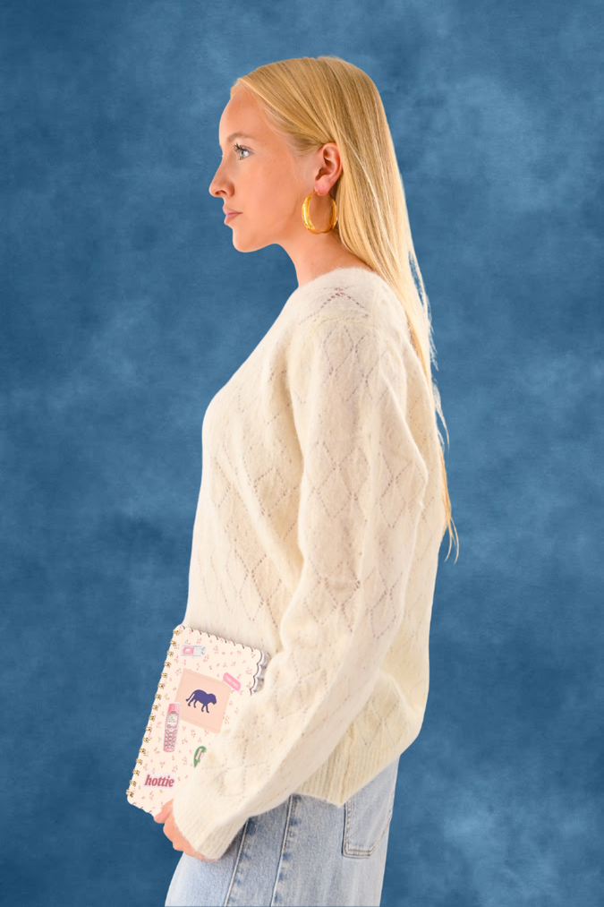 Belly knit - white