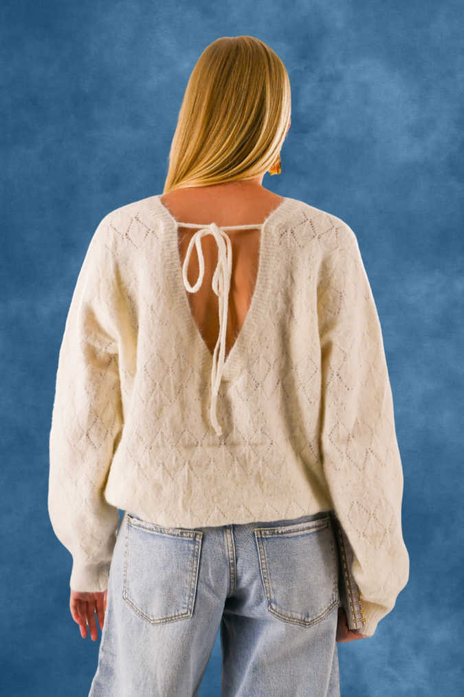 Belly knit - white