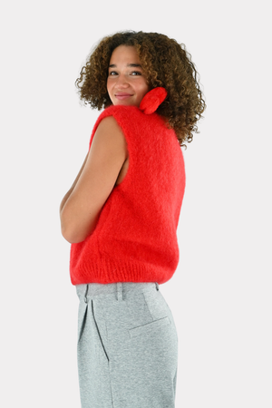 Super soft knit - red
