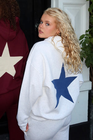 Tiger Star Lounge Hoodie - grau