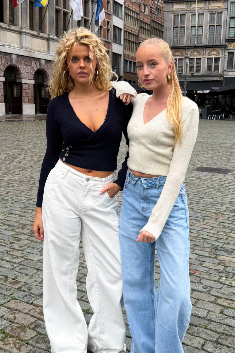 Celine-Strickpullover - Weiß