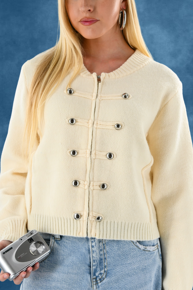 Tara Captain-Zipper - Beige