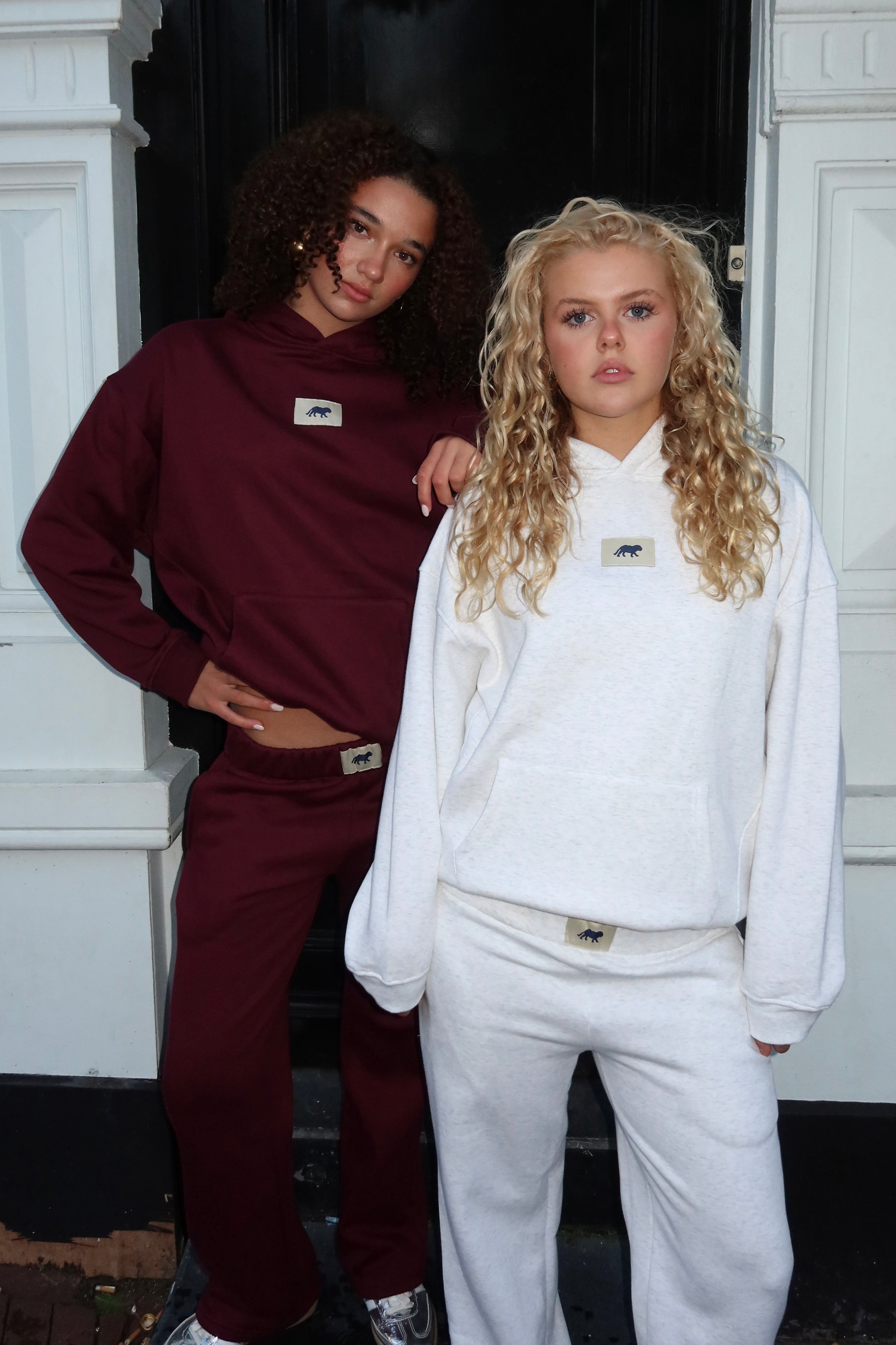 Tiger star lounge hoodie - grijs