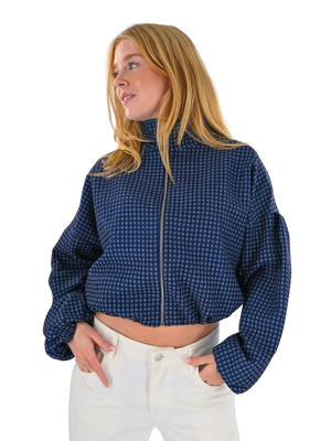 Autumn jacket check - navy