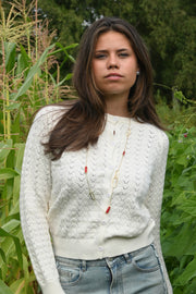 Mystery charm necklace - gold/red