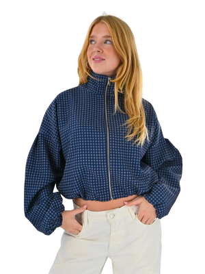 Autumn jacket check - navy