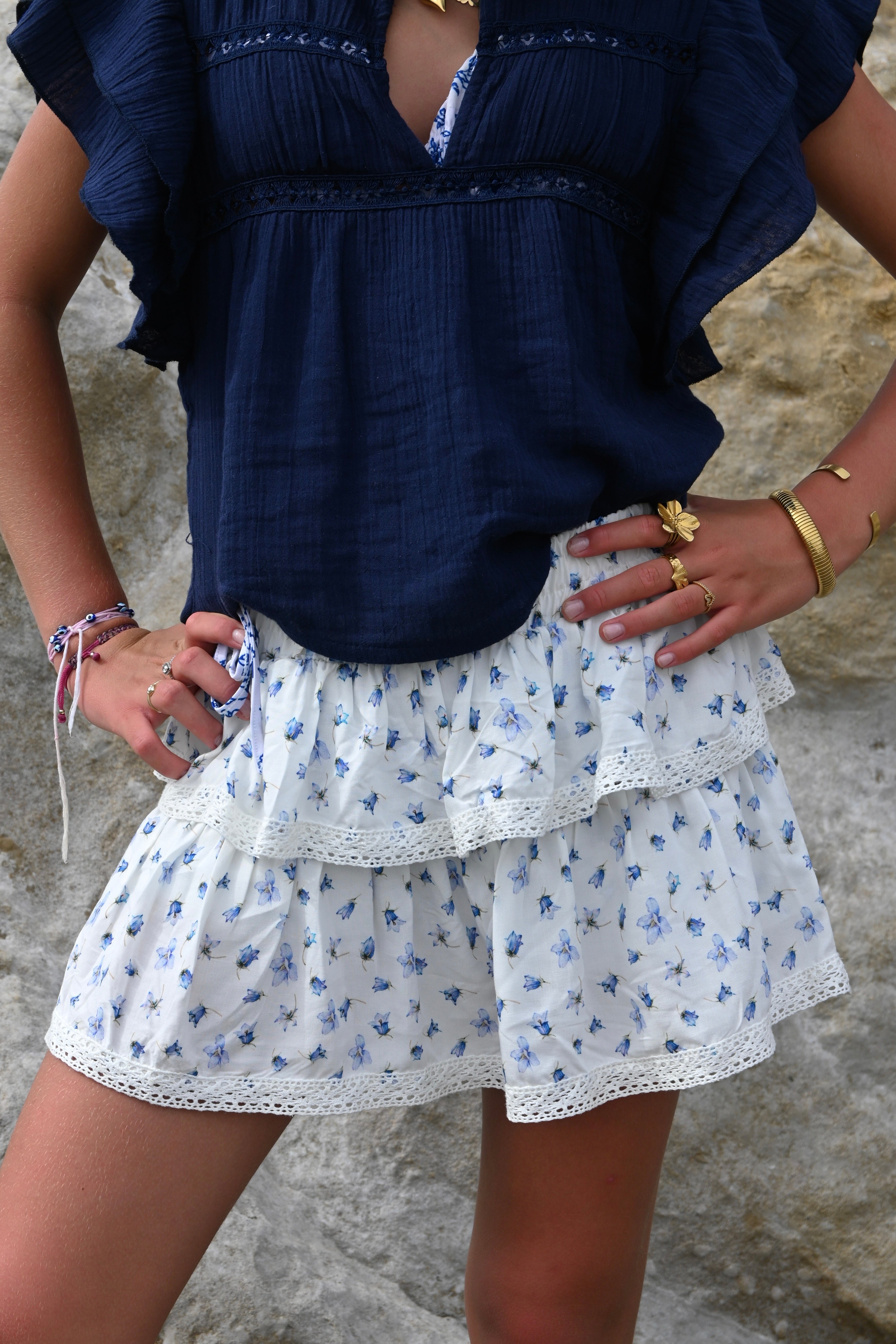 Bloom skort - blauw