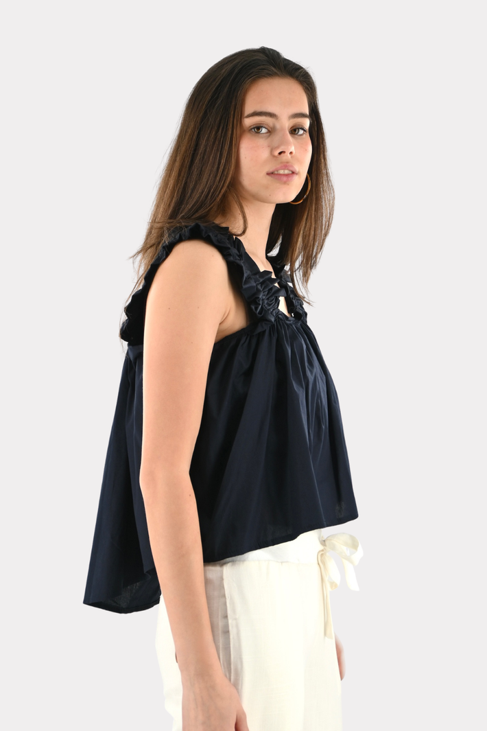 Bubble Top - Navy