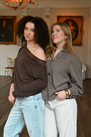 Michelle lace top - bruin