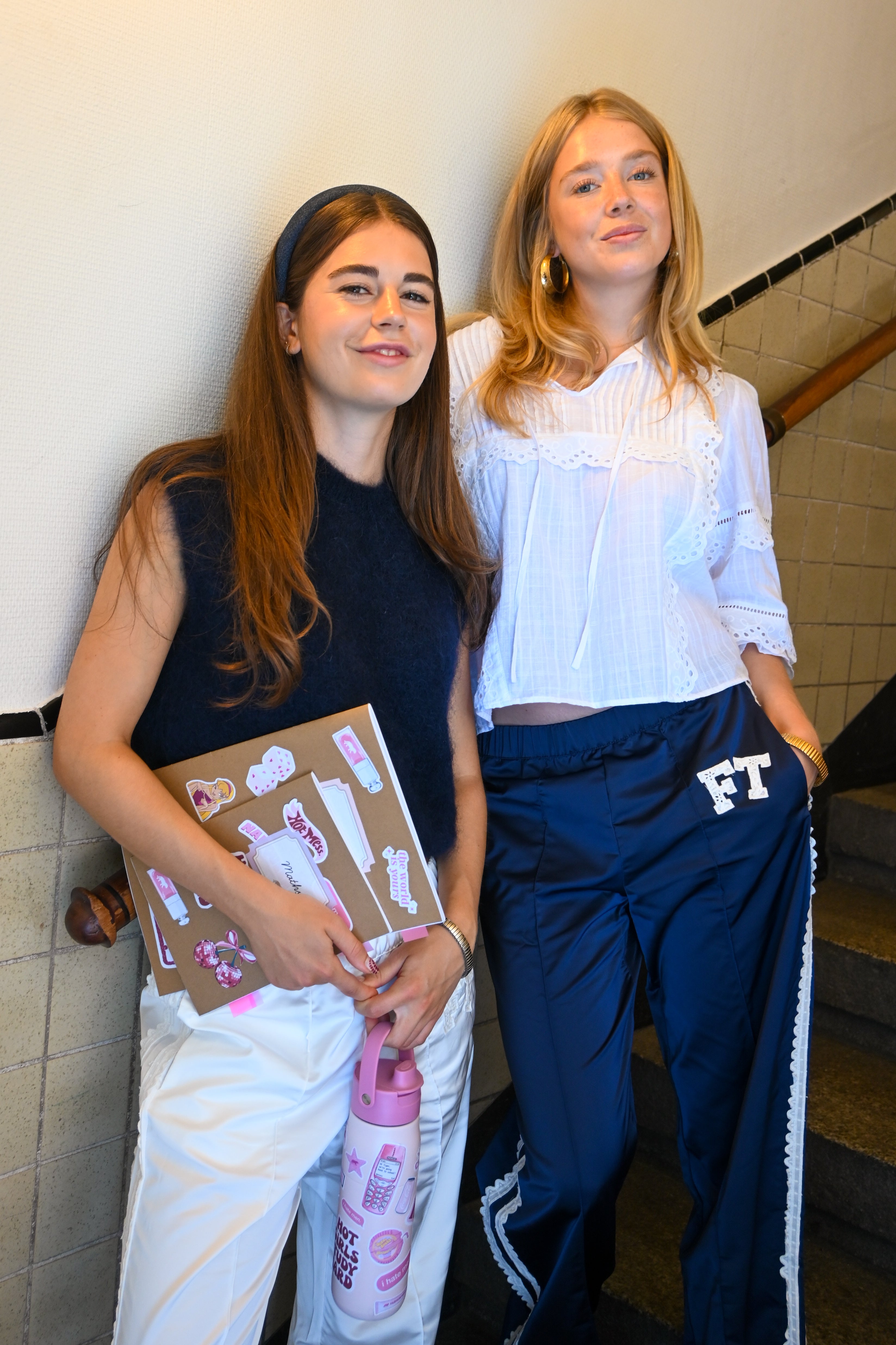 FT lace pants - navy