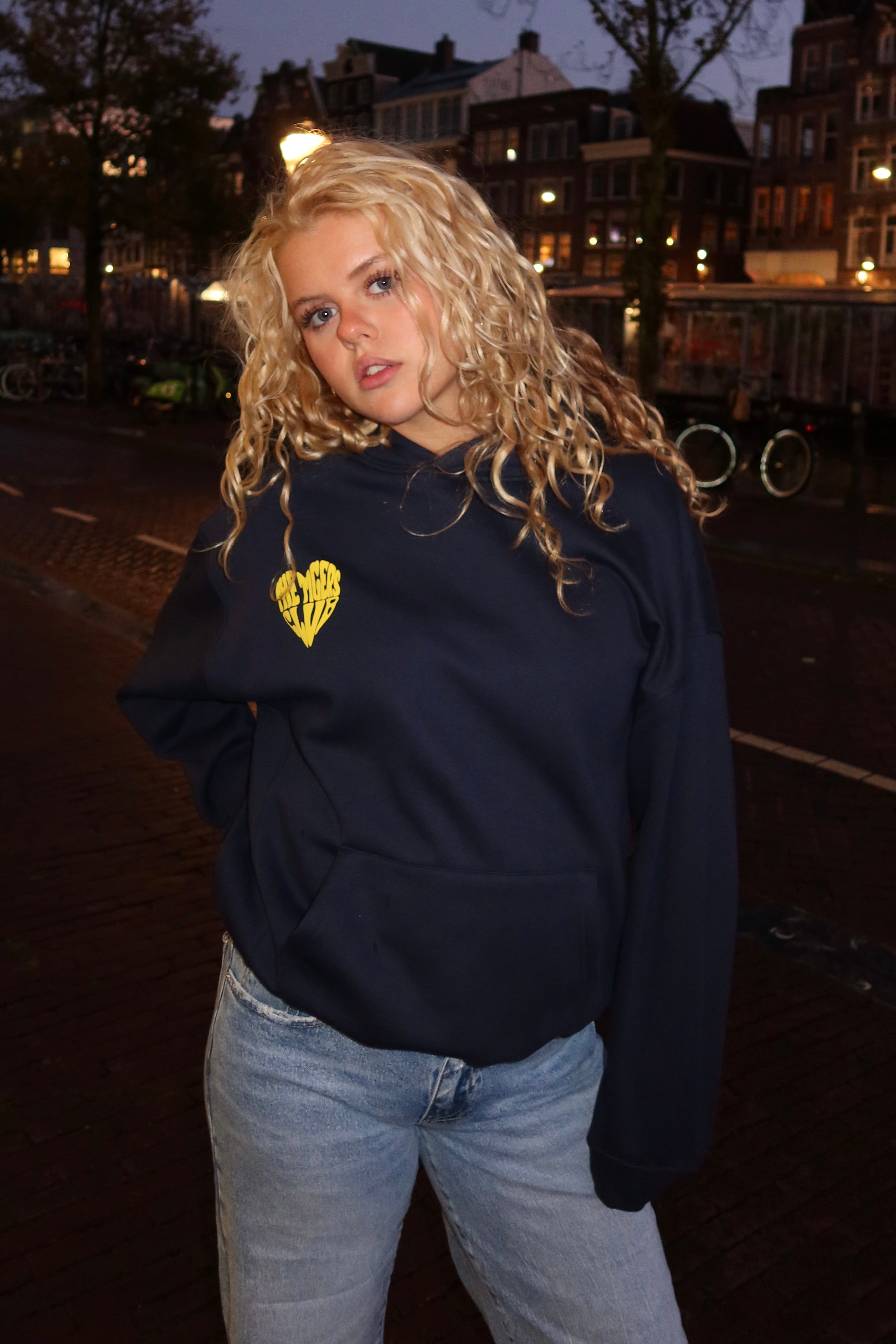 Love tigers hoodie - navy