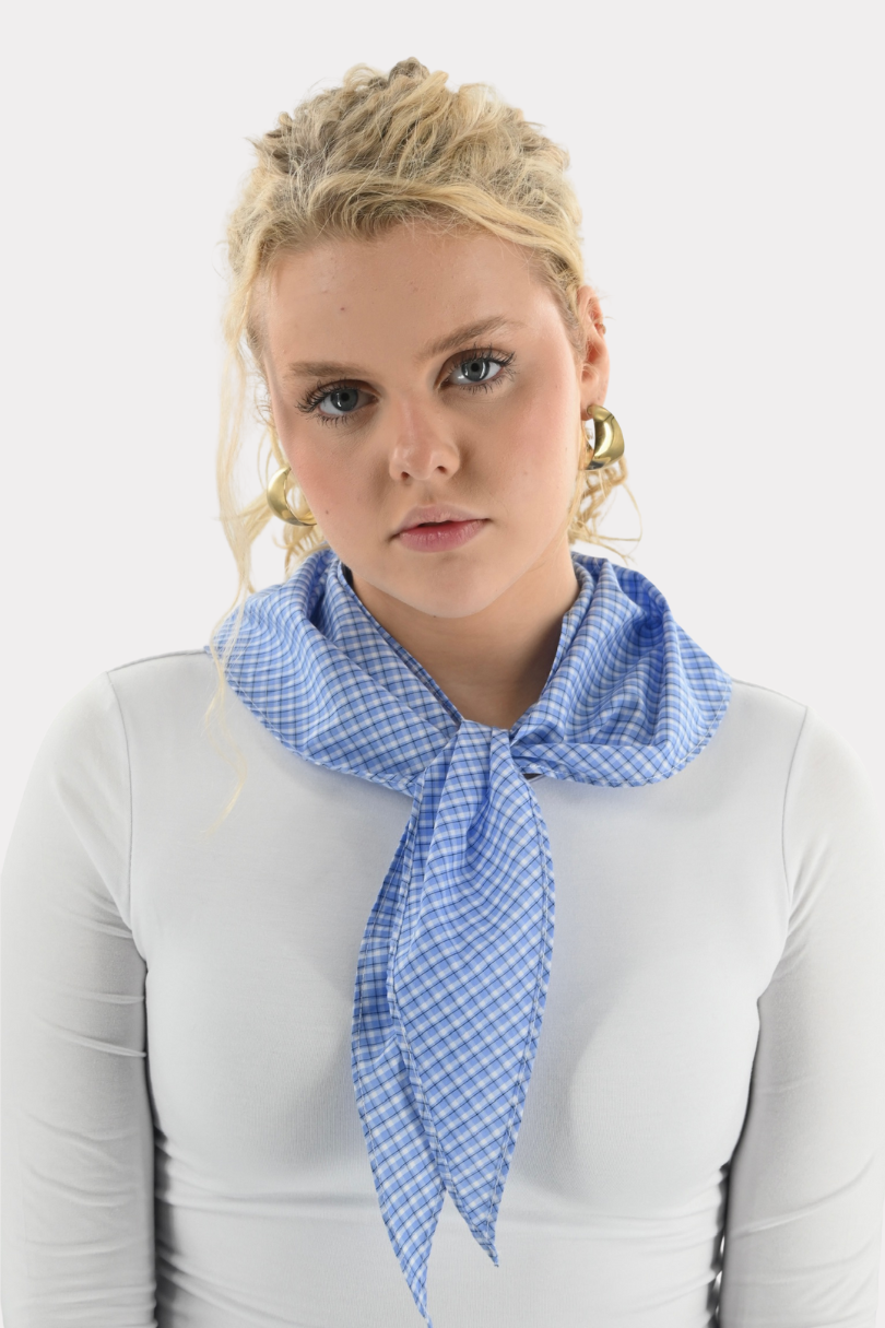 Check me scarf - blauw - Fashiontiger 1