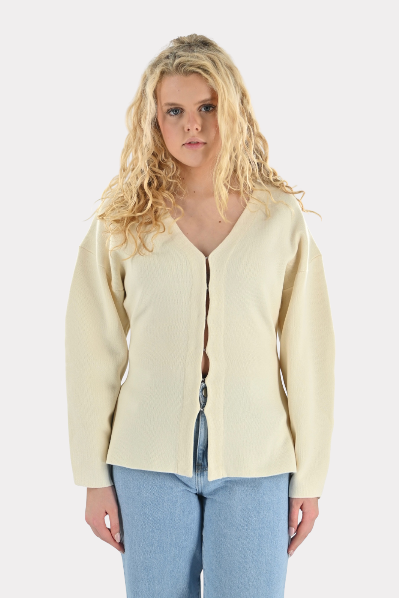 City cardigan - crème - Fashiontiger 1