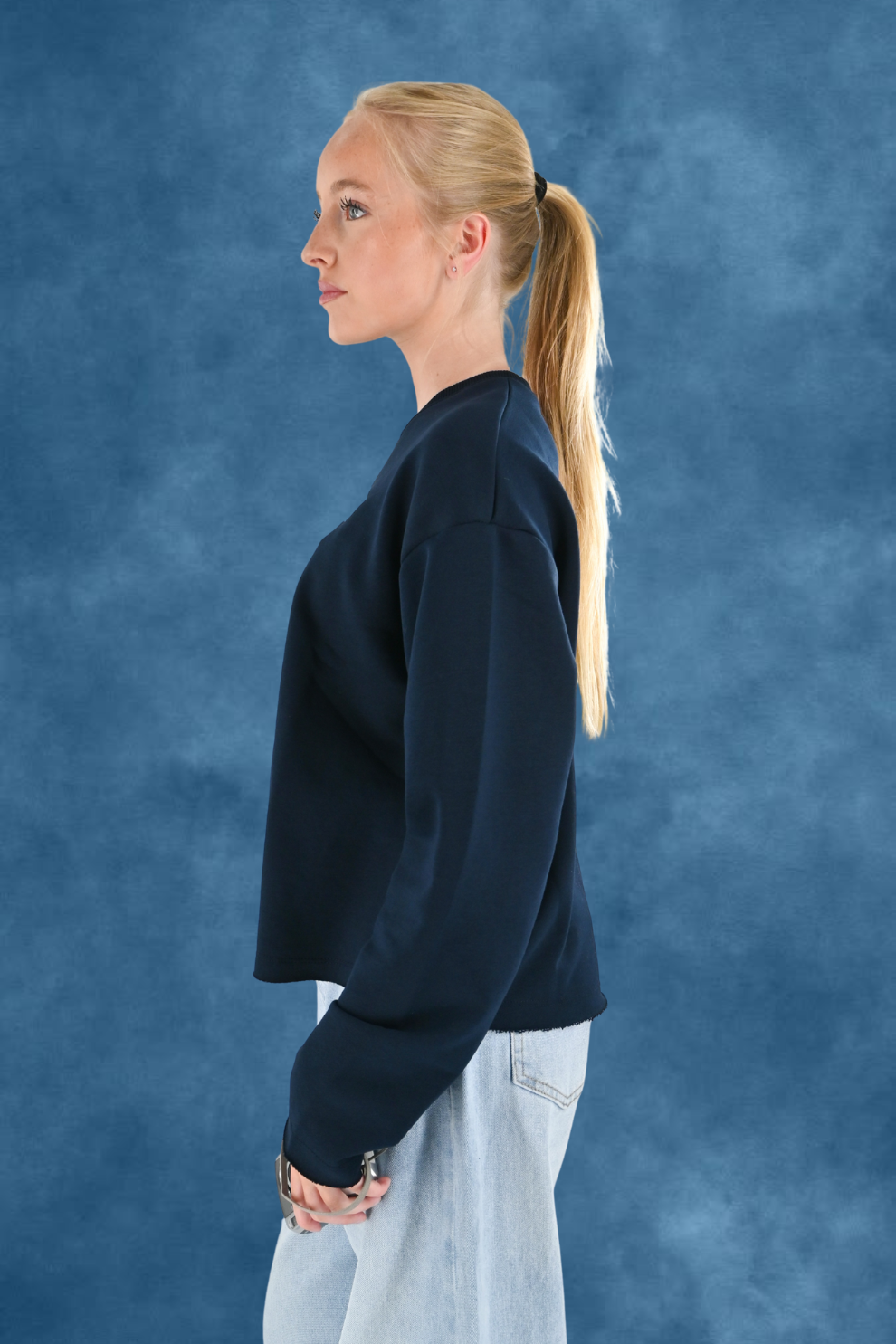 College-Sweatshirt - Marineblau - Fashiontiger 5