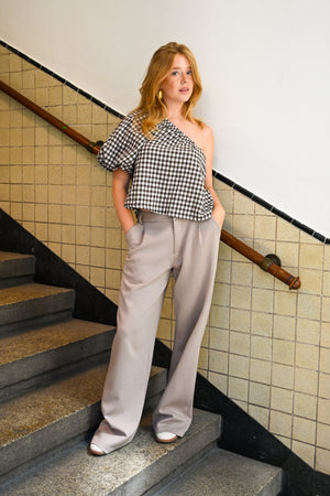 Bequeme Joggerhose - Taupe