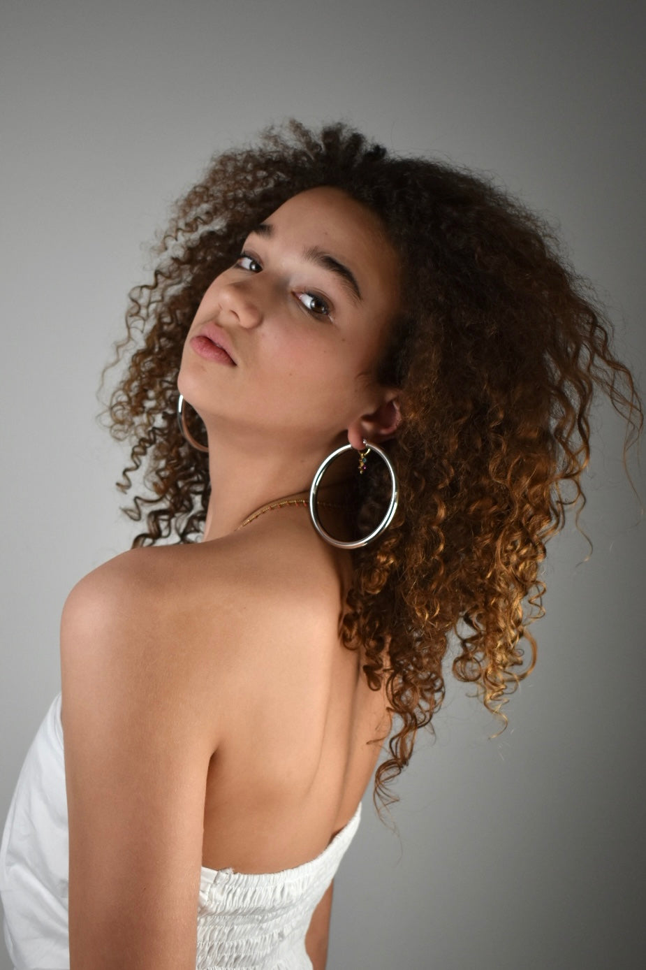 Hoops don't lie earrings - zilver