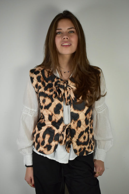 Leopard gilet