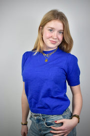 Stockholm top - cobalt