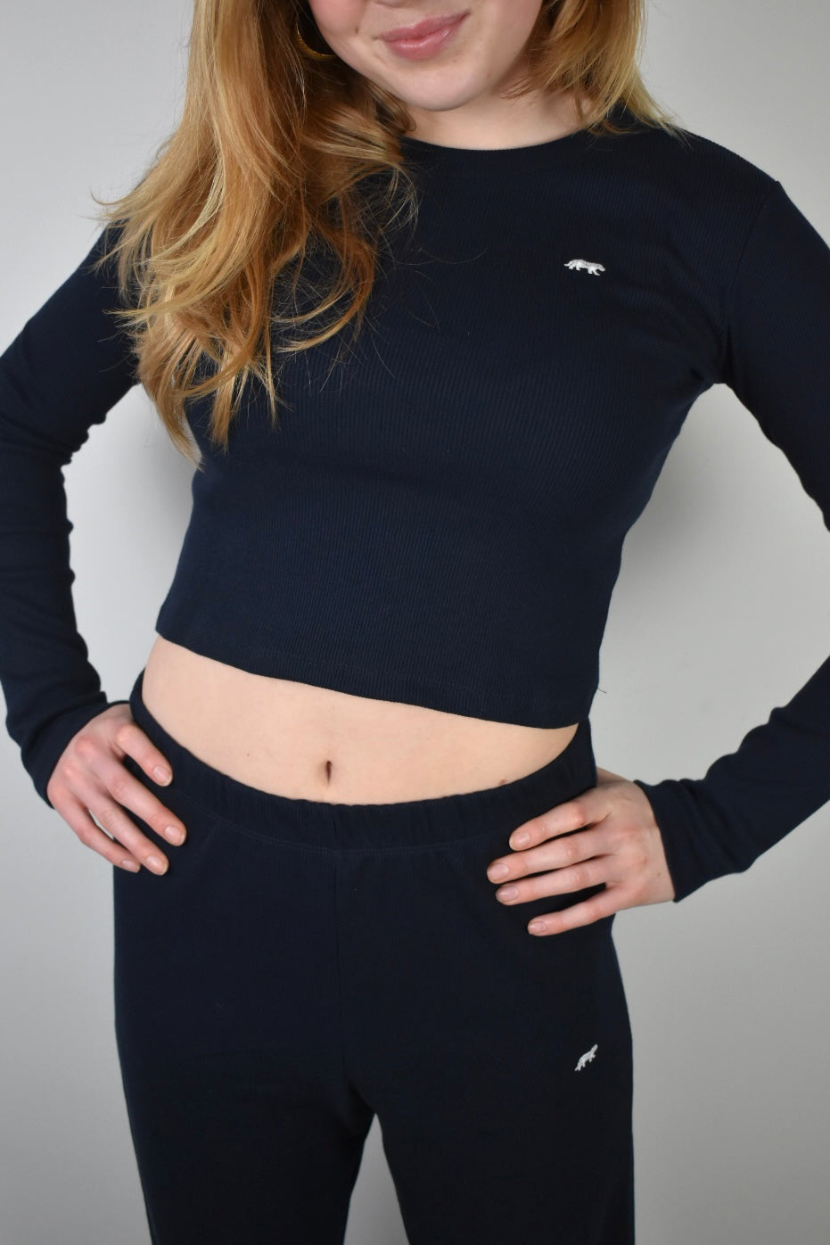 <tc>Sunday top - navy</tc>