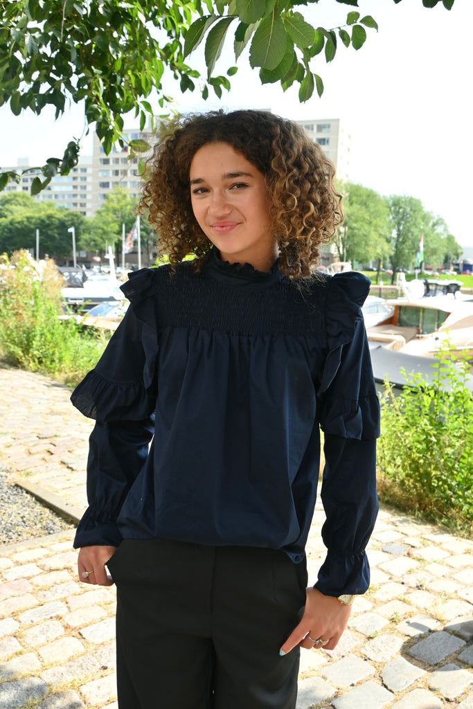 Nina blouse - navy