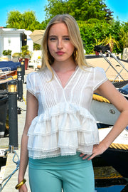 Summer Layers-Bluse - weiß