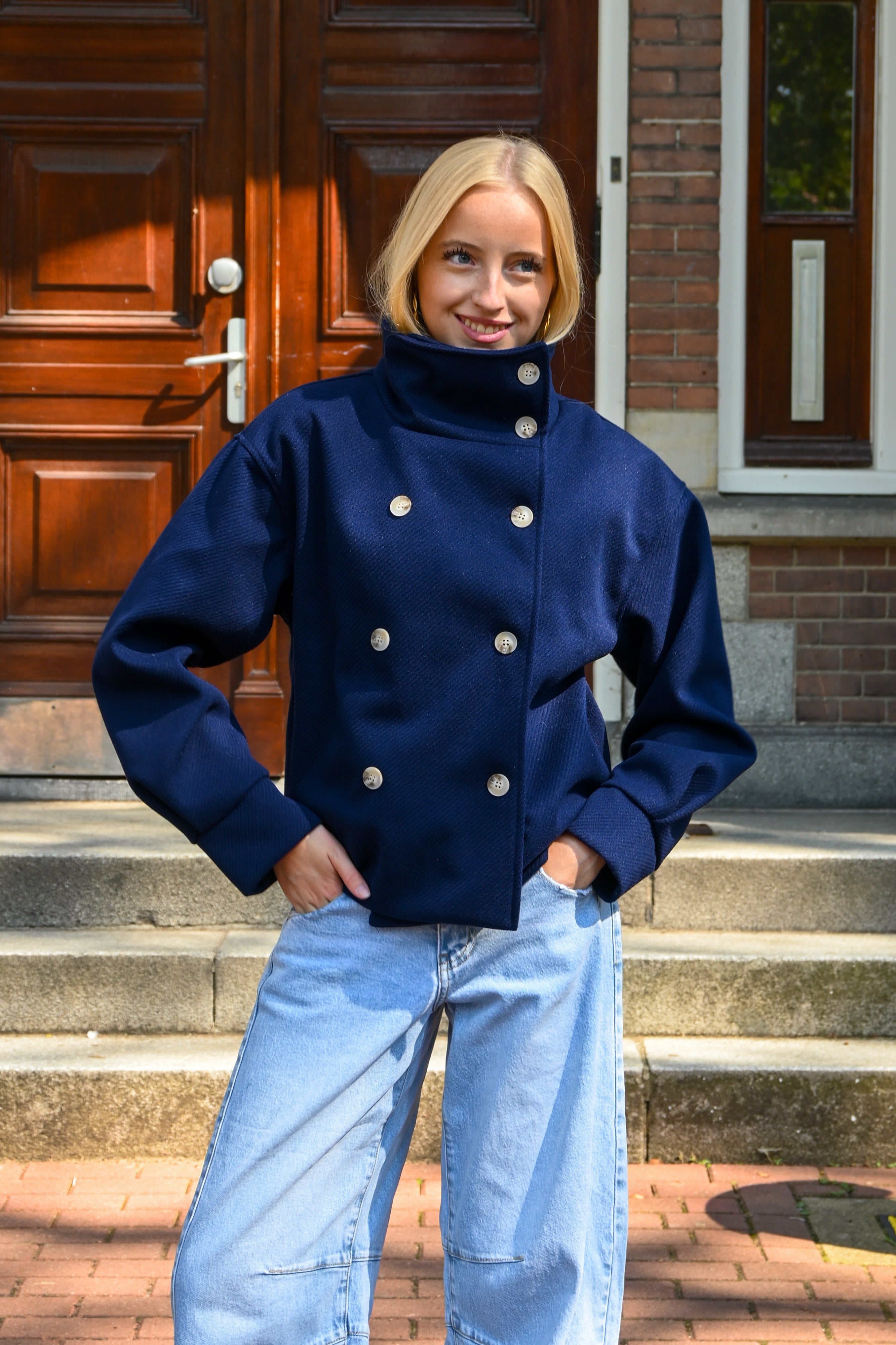 Olivia-Jacke - Marineblau